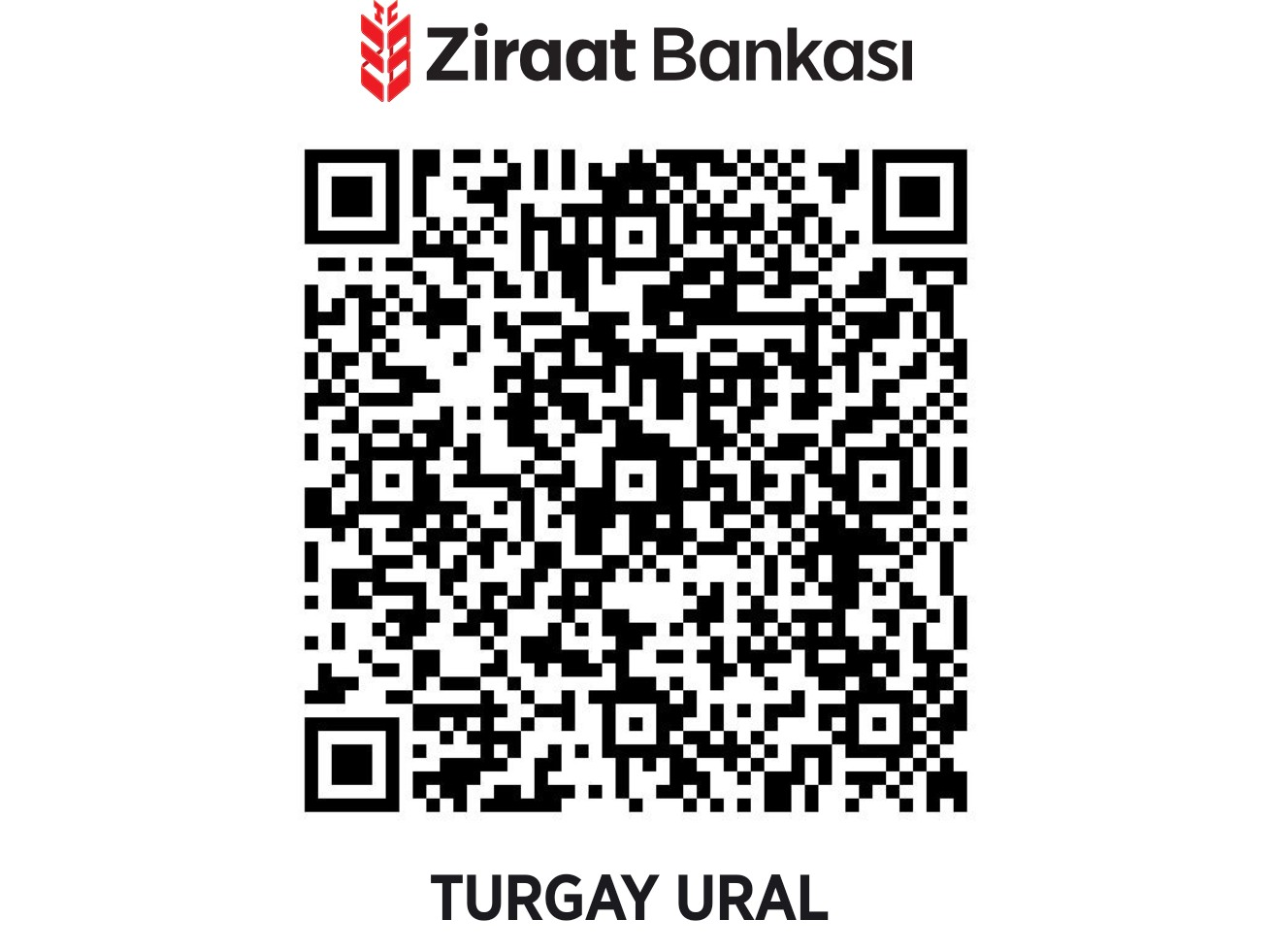Ziraat Bankası ödeme QR kodu